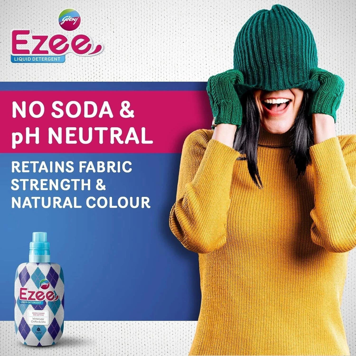 Godrej Ezee Liquid Detergent for both Top load and Front load Washing – 500g