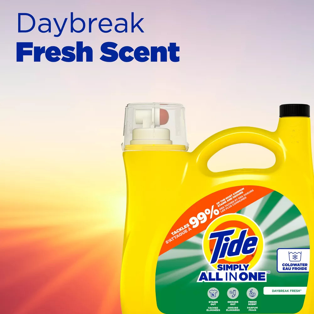 Tide Simply Daybreak Fresh Liquid Laundry Detergent – 117 fl oz