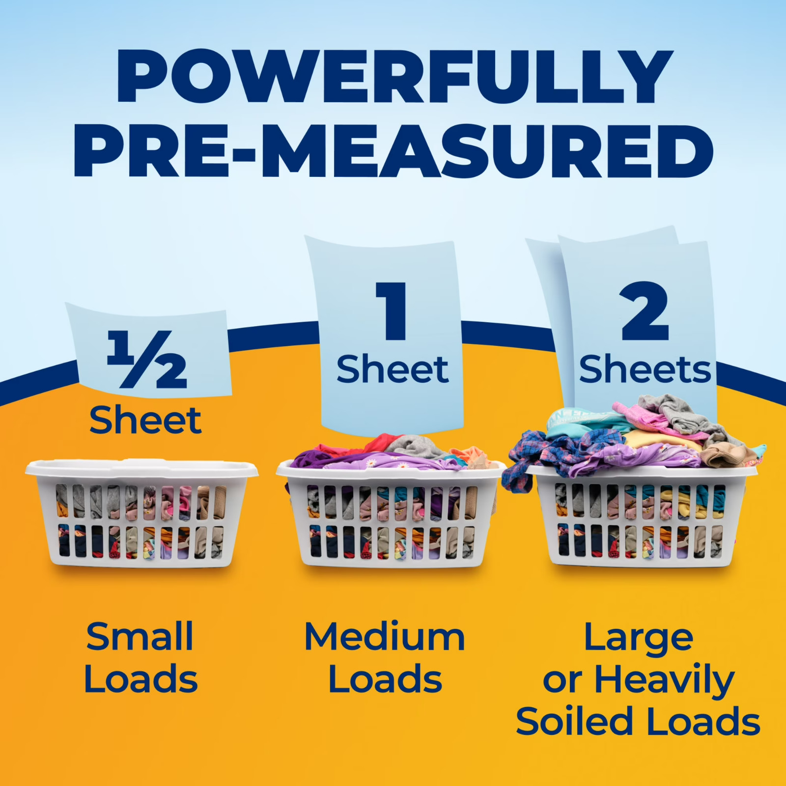 ARM & HAMMER Power Sheets Plus OxiClean Stain Fighters Laundry Detergent