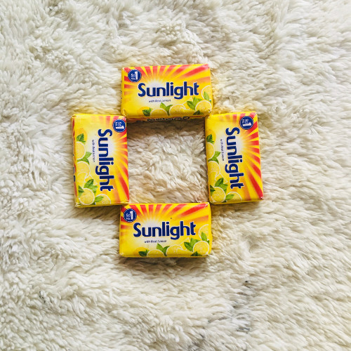 Sunlight Detergent Lemon Fresh Scented Cloth Washing Laundry Soap Bar NEW