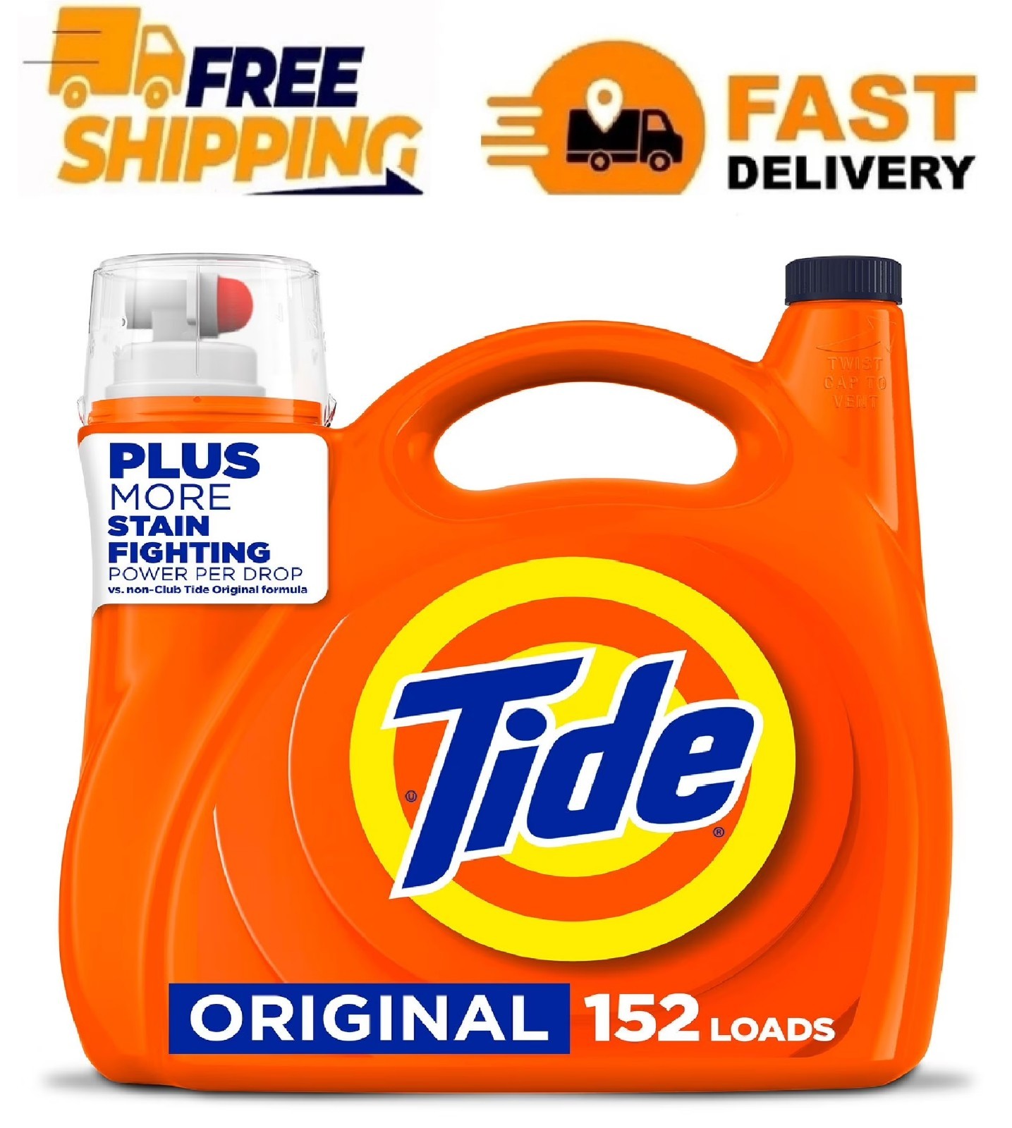 Tide Liquid Laundry Detergent, Original, 152 loads, 170 fl. oz.