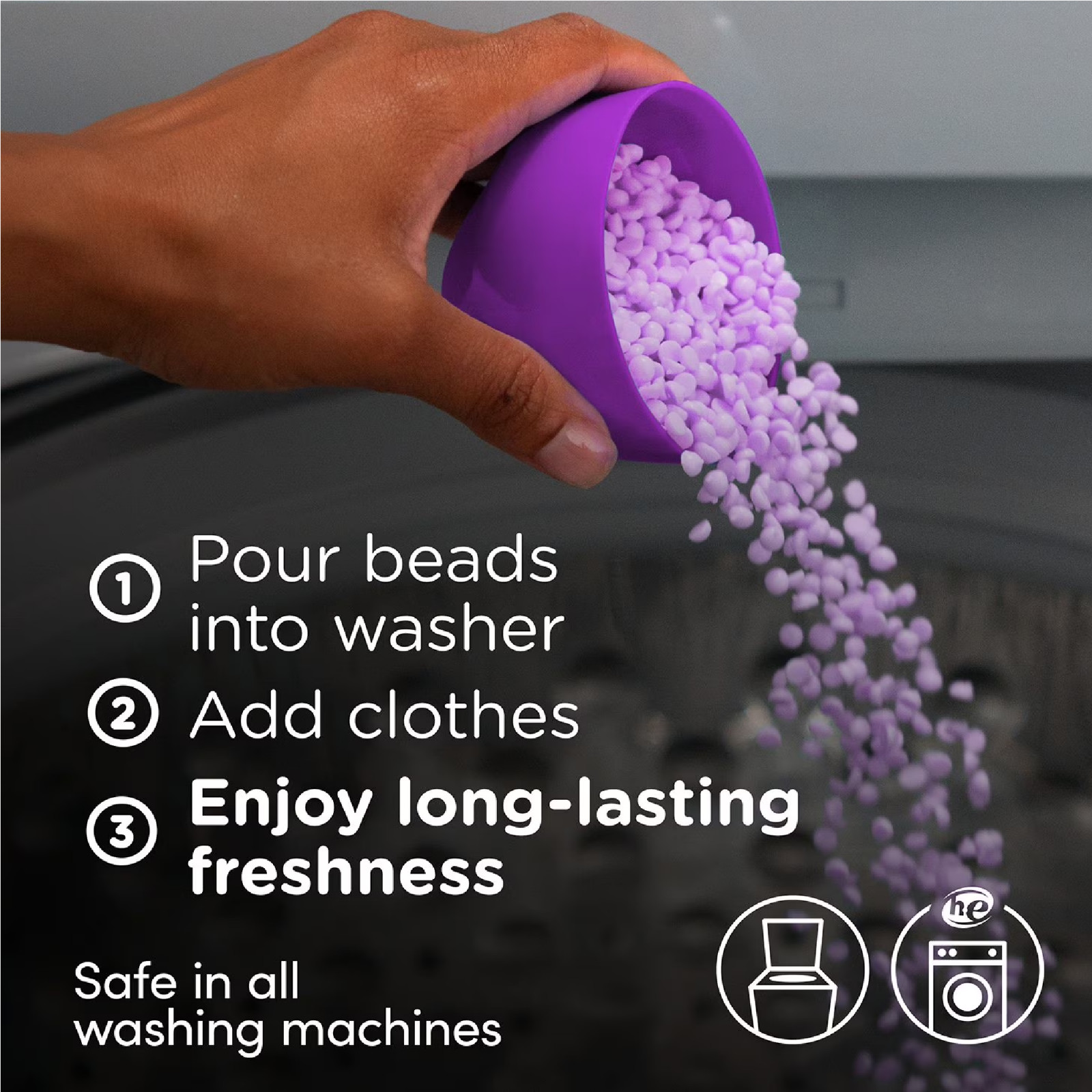 Downy Unstopables In-Wash Laundry Scent Booster Beads, Lush, 39.9 oz
