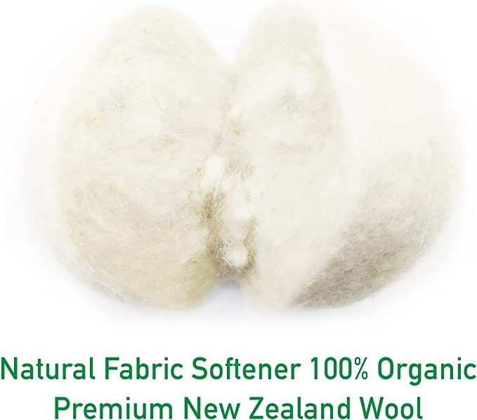 Handy Laundry Dryer Balls – 100% New Zealand Wool, Reduces Wrinkles (Pack 12).