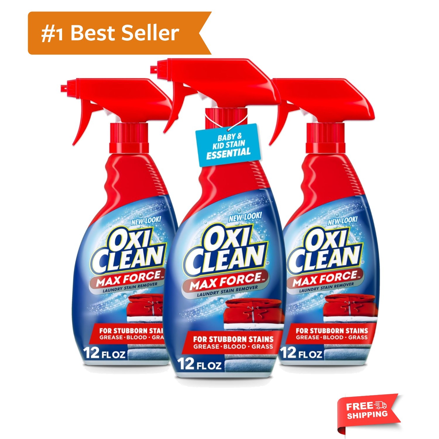 Max Force Laundry Stain Remover Spray, Newborn & Baby Essentials, Stain Treat…