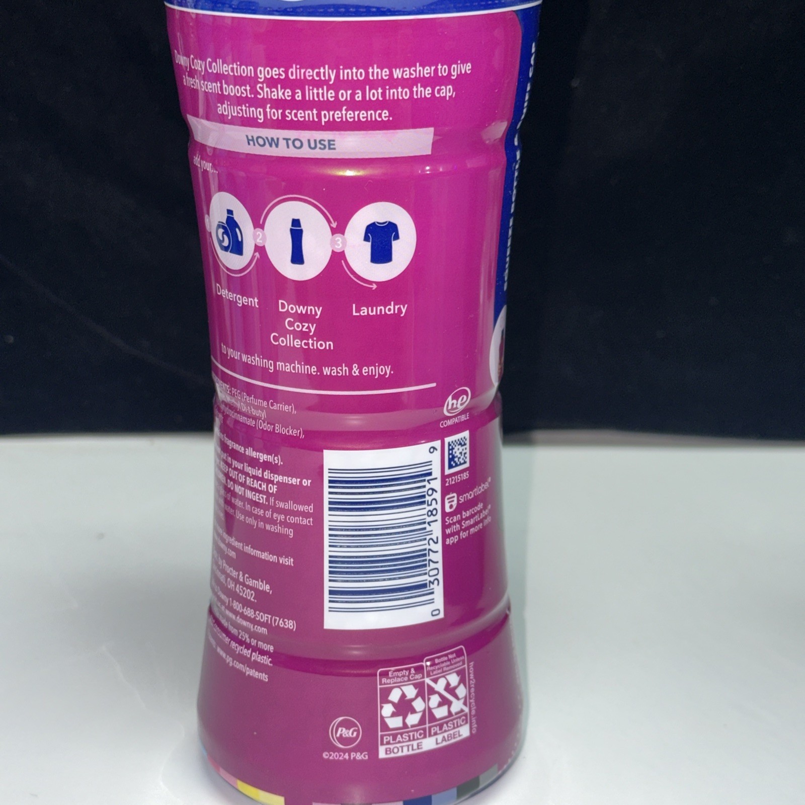 NEW PACK OF 4 DOWNY COZY COLLECTION Laundry Scent Booster SNOW BERRY 7.8oz
