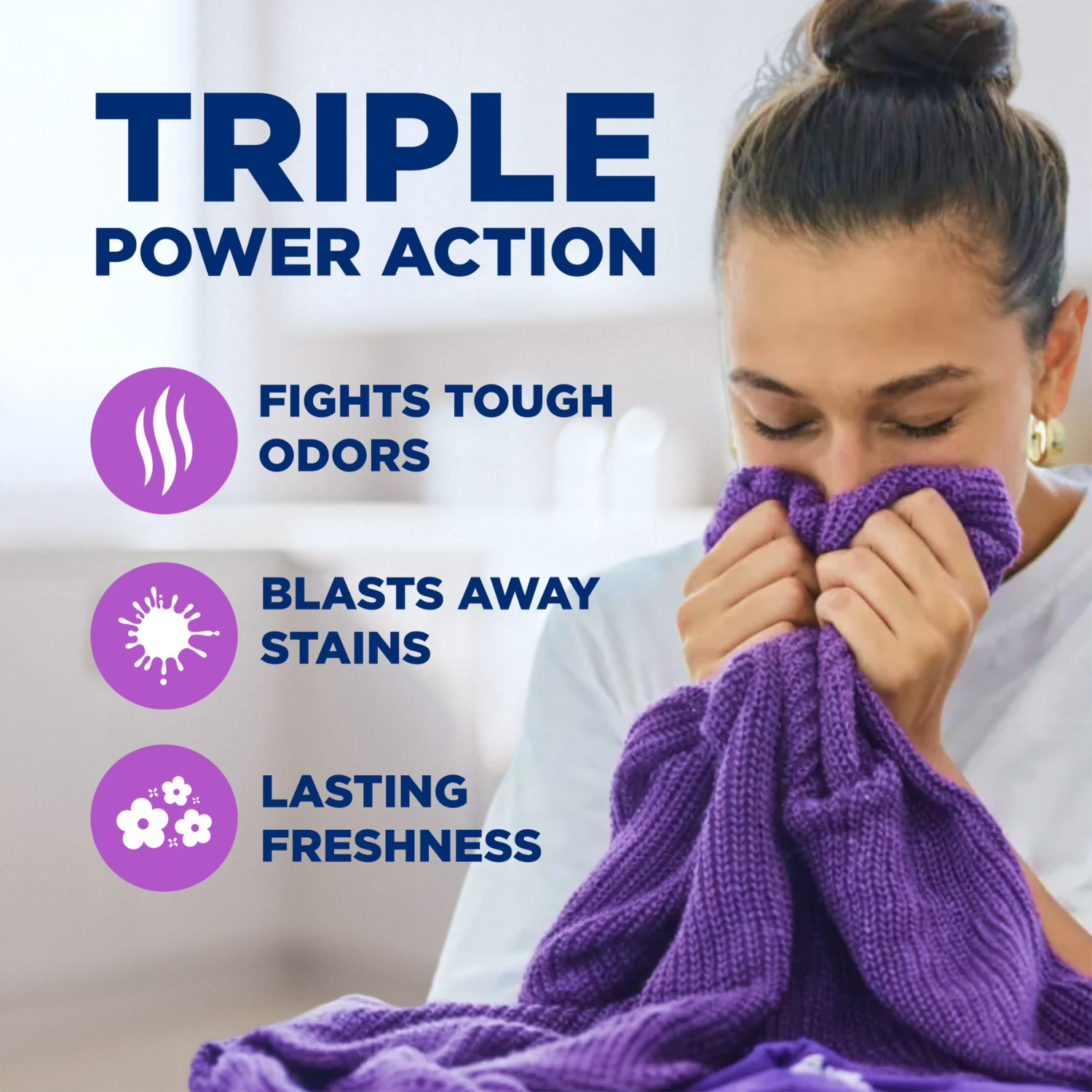 ARM & HAMMER Plus OxiClean Odor Blasters Fresh Burst Detergent 158.6 oz, 3 Pack