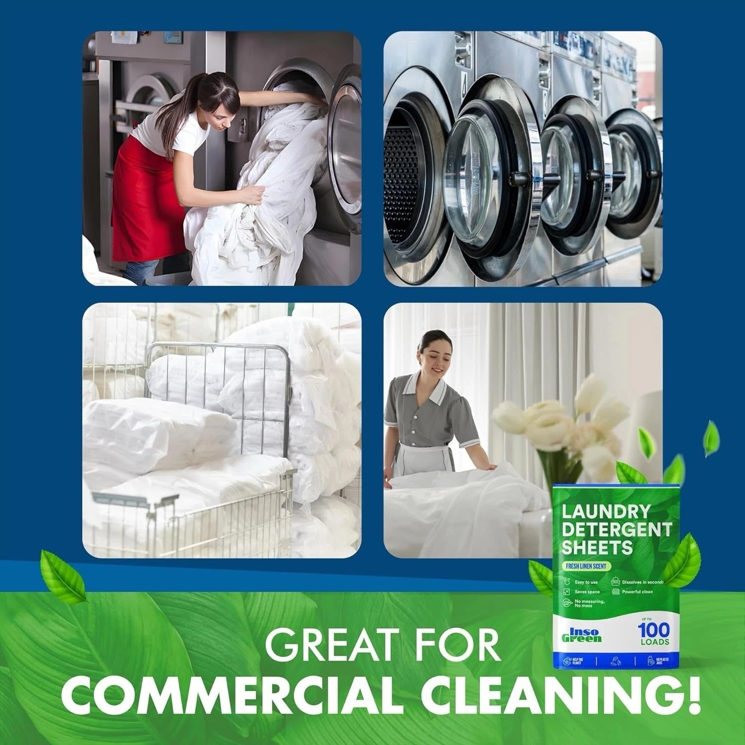 Laundry Detergent Sheets – 100 Loads – Eco Washer Sheets Detergent