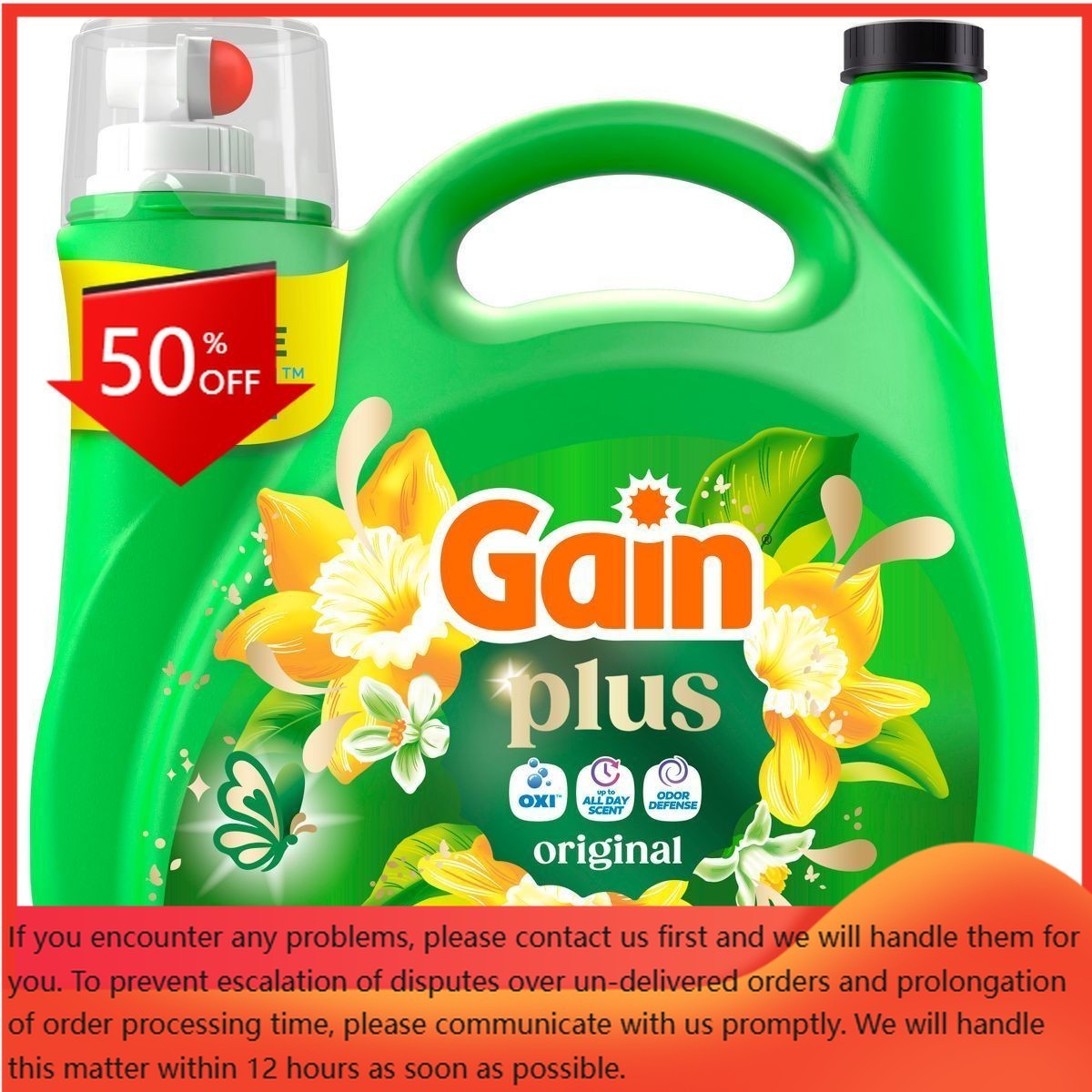 Gain Original Plus Liquid Laundry Detergents 129 Loads – 170oz