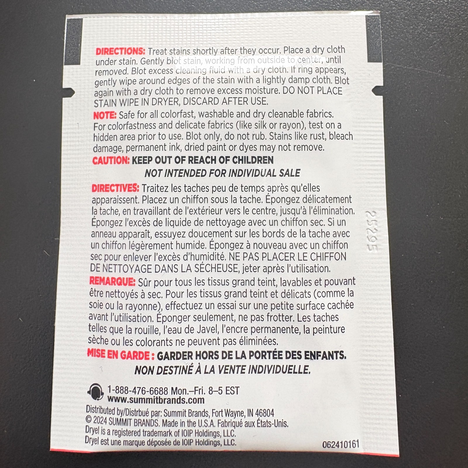Dryel Stain Remover – ON-THE-GO – PACK 0f 35