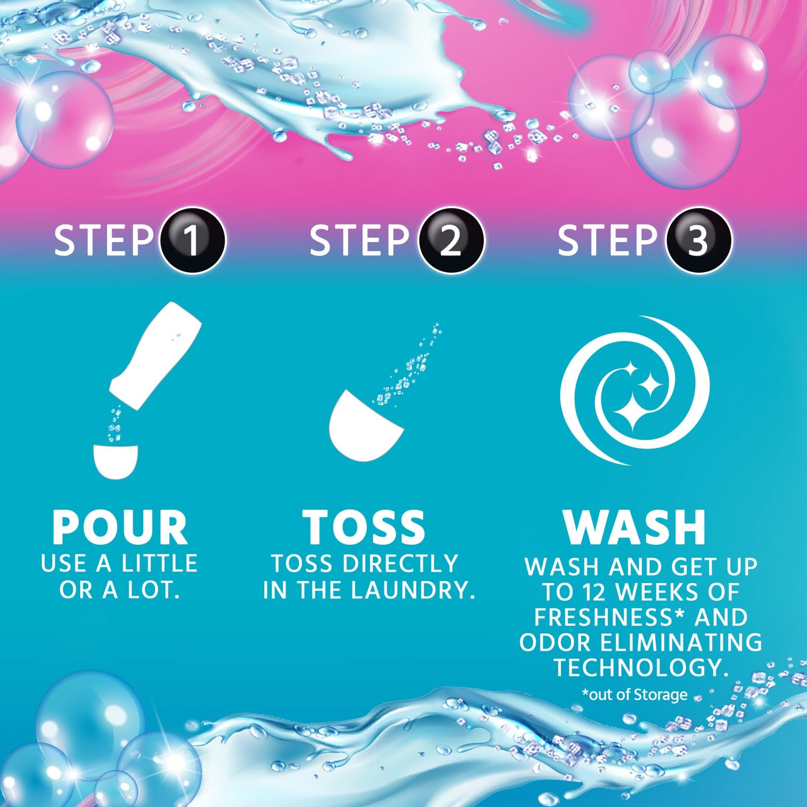 Purex Crystals In-Wash Fragrance and Scent 84 Ounce (Pack of 1), Fresh Vibes
