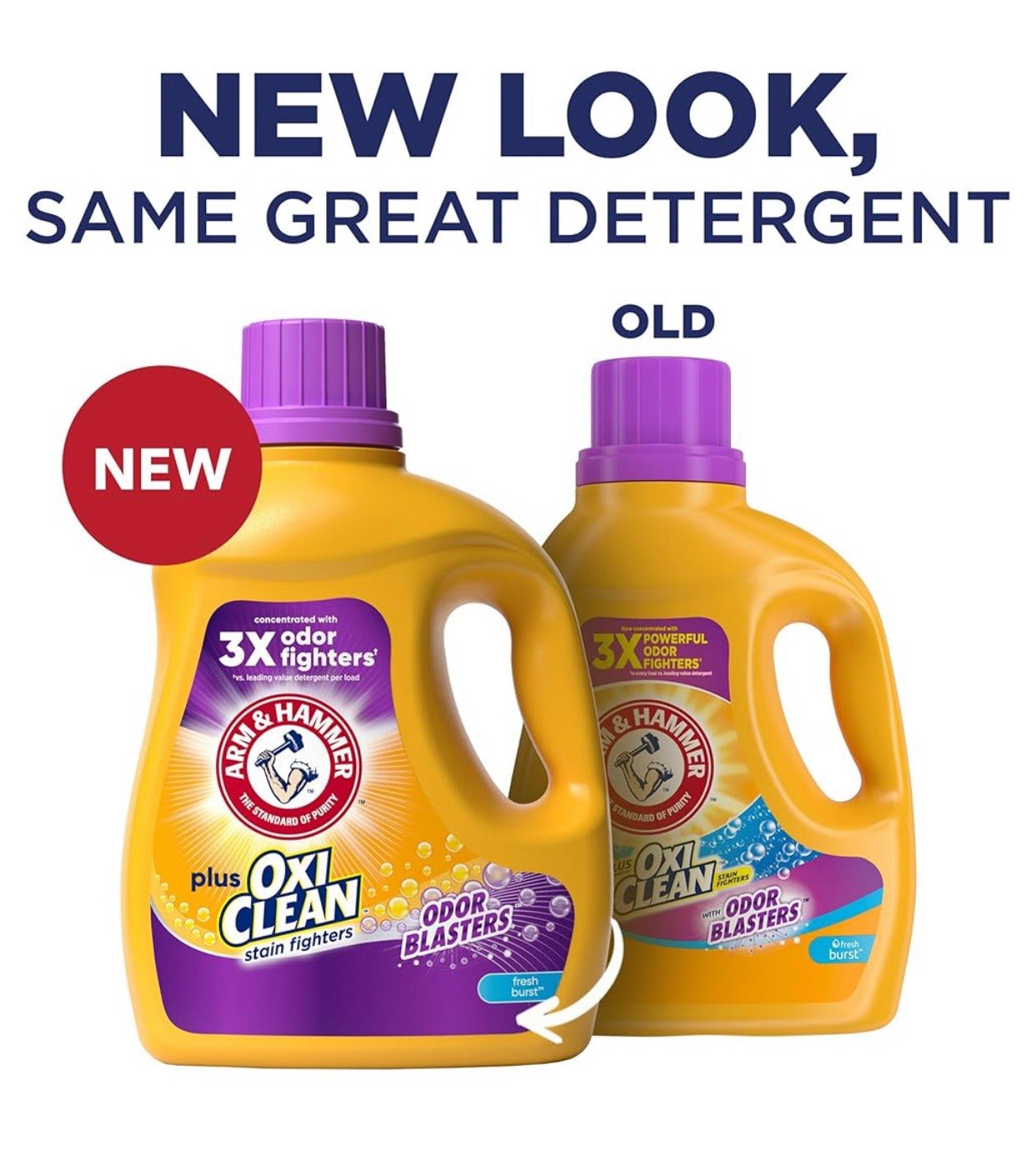 Odor Blasters💥Fresh Burst Detergent, 77 Loads, 100.5 Fl oz (Pack of 2)