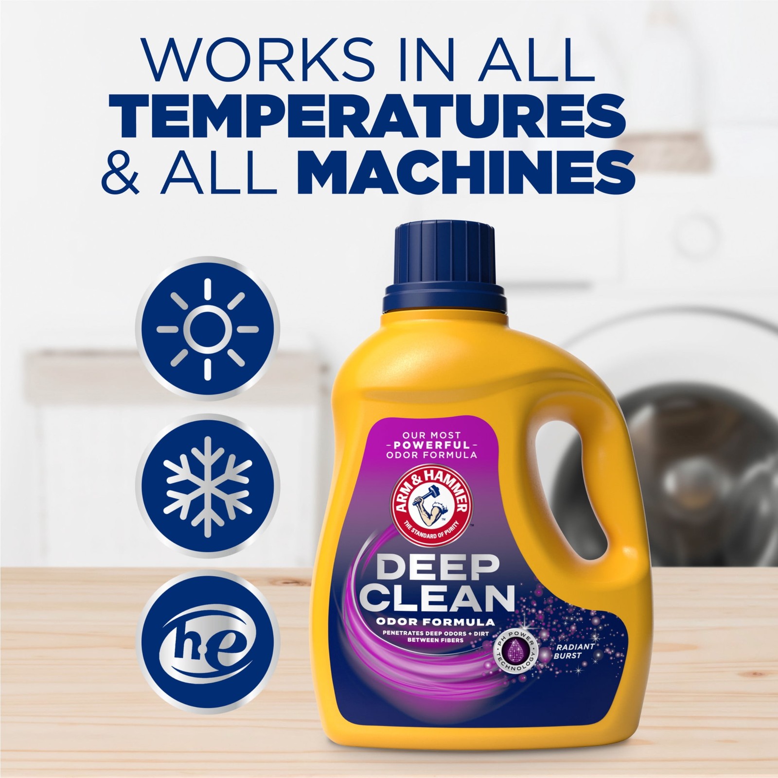Deep Clean Odor Formula, Liquid Laundry Detergent, 102 fl oz​, 68 Loads