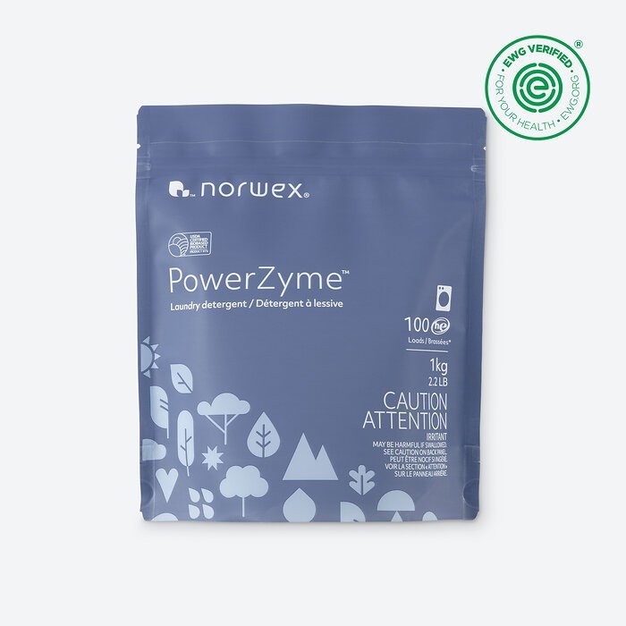 NEW Norwex PowerZyme Laundry Soap 1 KG/2.2 Lb UPP 100 HE Loads Power Zyme