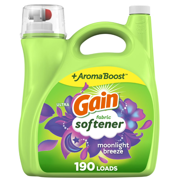 4 Pack Liquid Laundry Fabric Softener&Conditioner, Moonlight Breeze,140 fl oz Pk