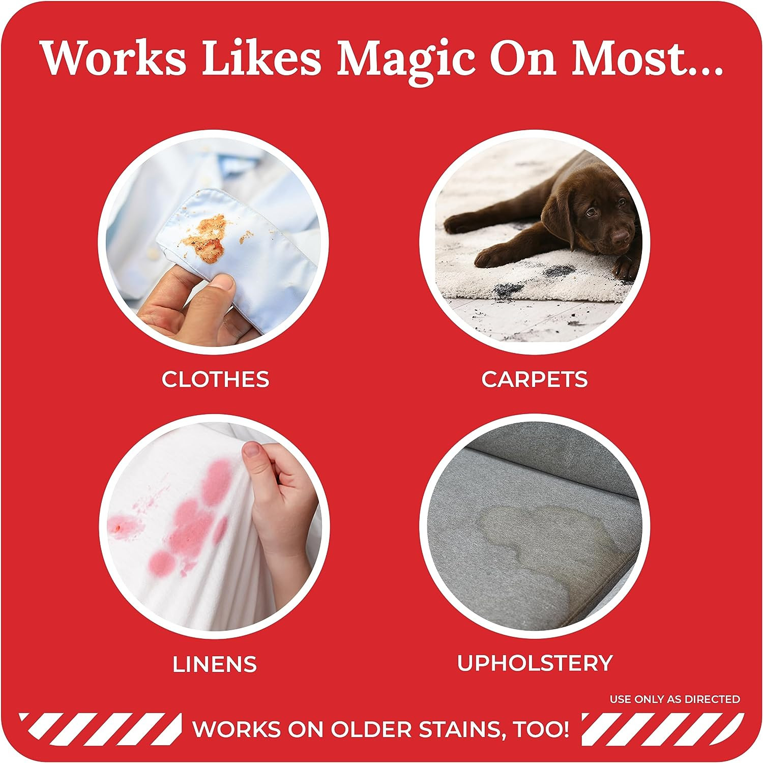 Stain Remover Spray – Fast-Acting Spray for Laundry – Carpet Spot Removal & Oil,