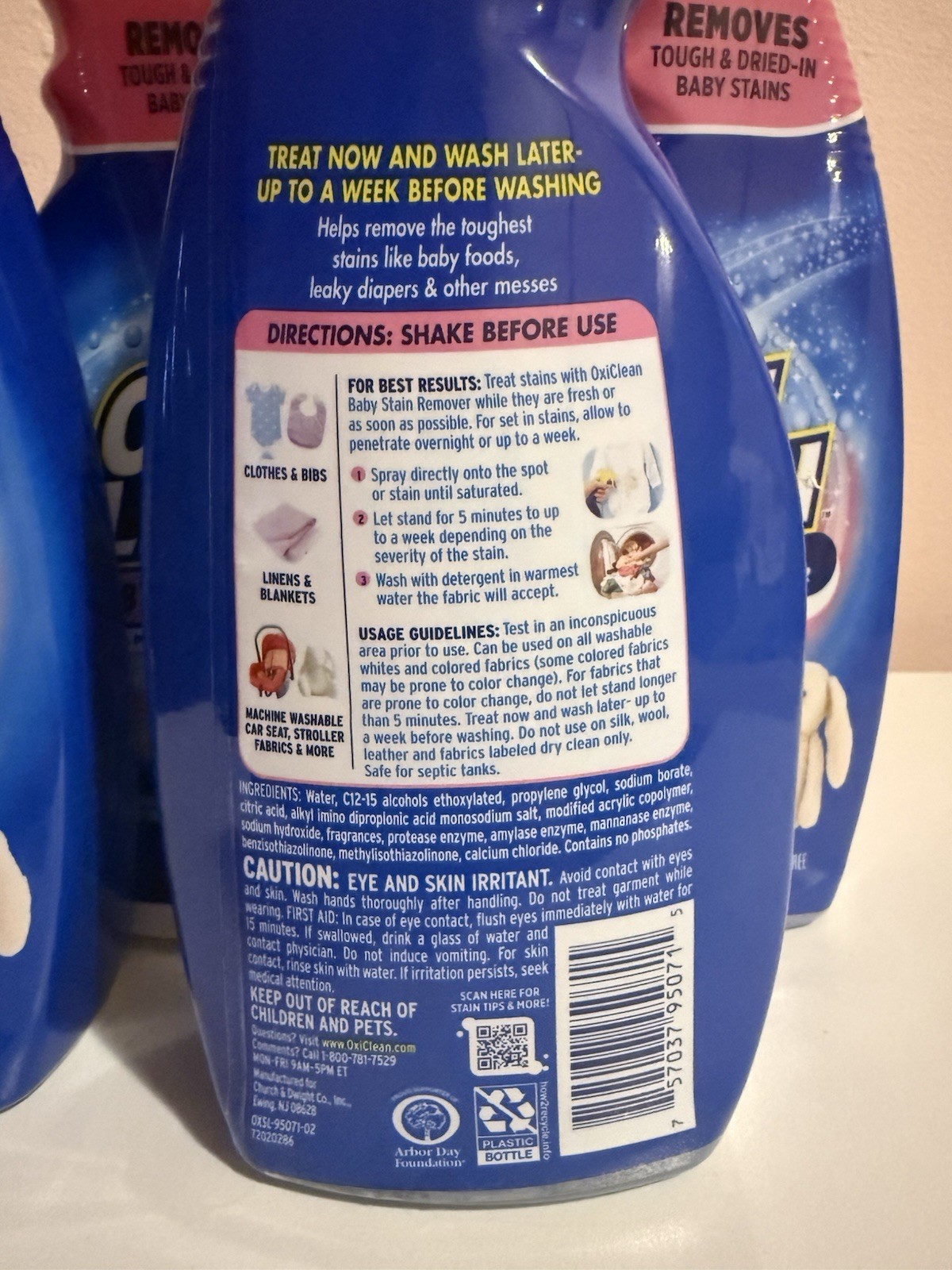 OxiClean Baby Liquid Stain Remover Pack Of 4 16 Oz Each