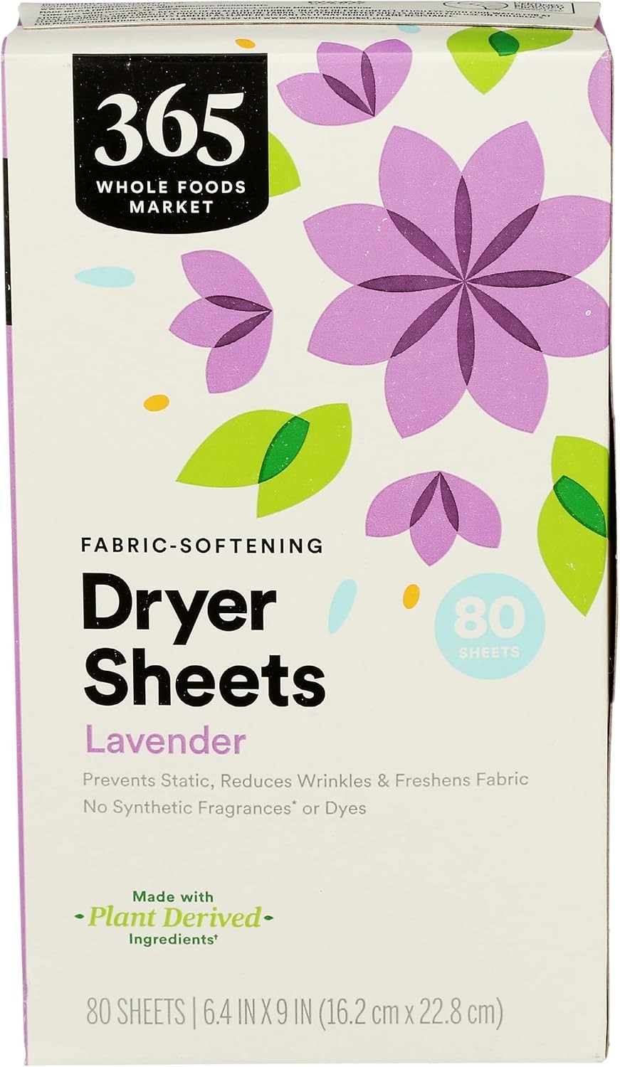 Biodegradable 80 Count Lavender Fabric Softener Sheets – Eco-Friendly Freshening