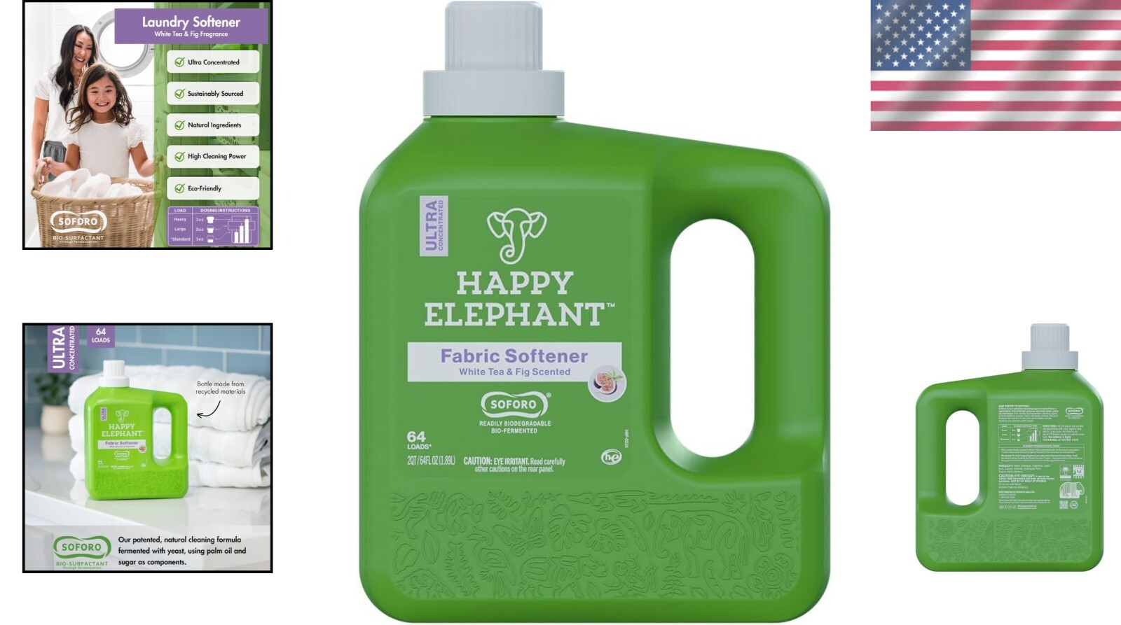Gentle Liquid Laundry Softener – Fresh White Tea and Fig for Luxurious Softness