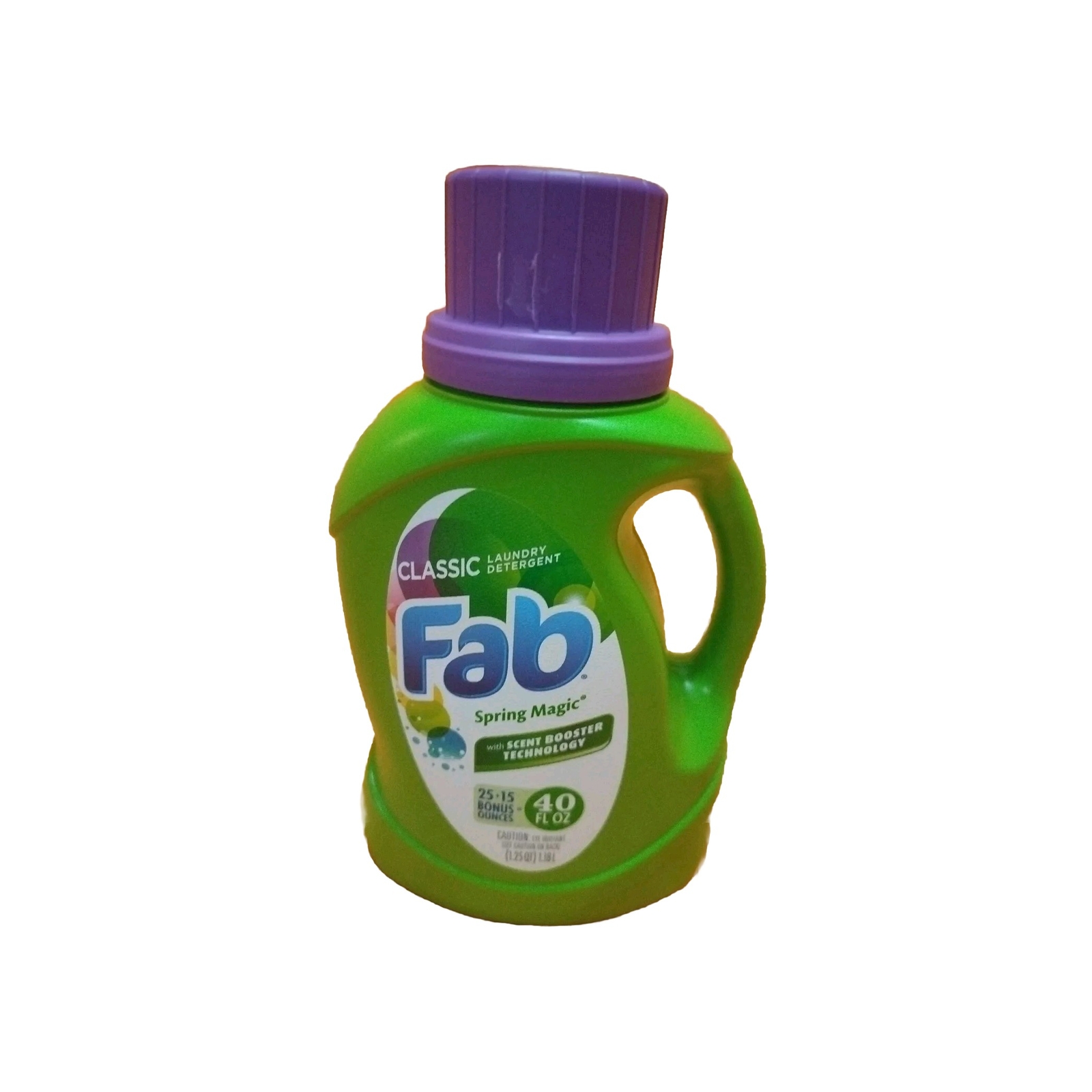 Fab Classic Laundry Detergent Spring Magic With Scent Booster 40oz.