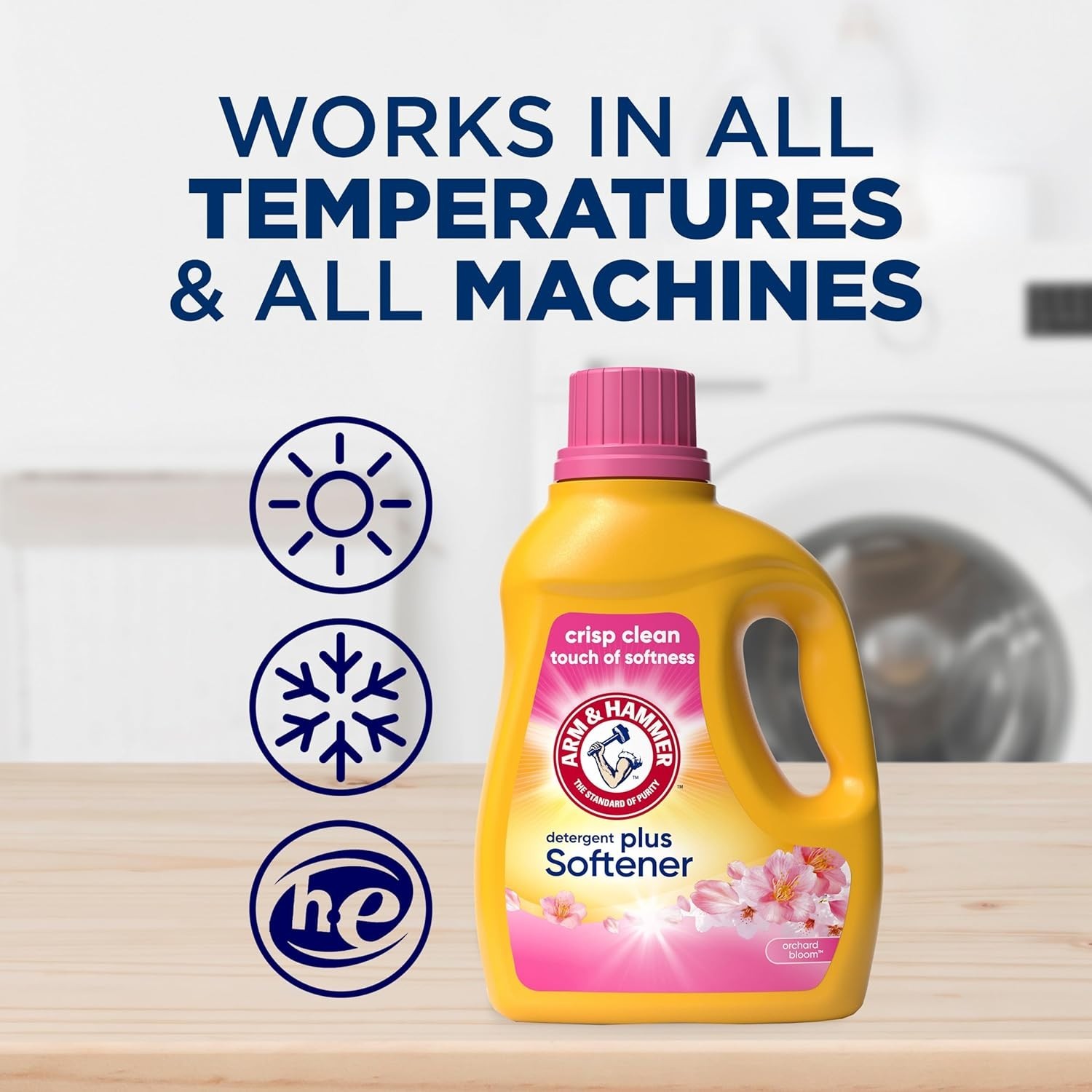 ARM & HAMMER Plus a Touch of Softener, 77 Loads, 100.5 Fl Oz (Pack 1)