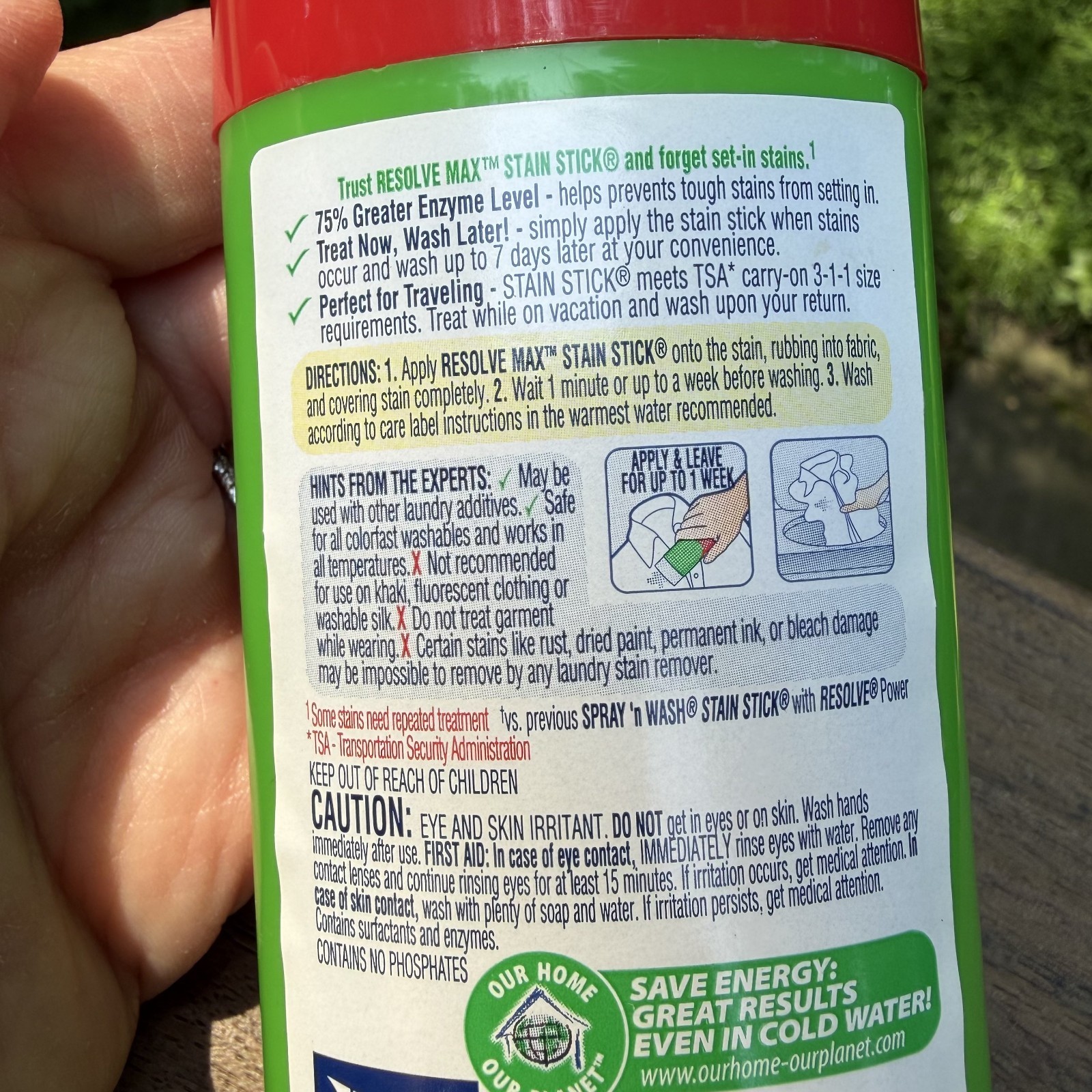 Spray ‘n Wash Resolve MAX Laundry Stain Stick Stain Remover 3 oz 60% Full