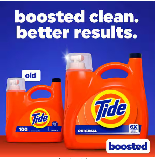 Tide Liquid Laundry Detergent Original Scent 132 Fl Oz Pack of 1 for 100 Loads