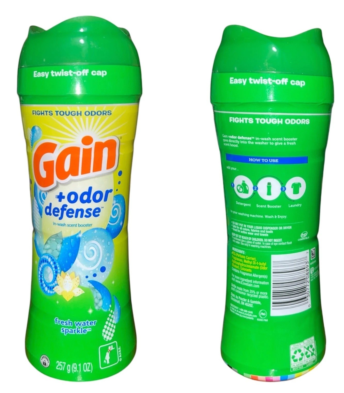 4) Gain Fresh Water Sparkle 8 Fl Oz Detergent & 1) Fireworks *DISCONTINUED*