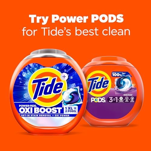 Tide PODS laundry detergent pacs, 3-in-1 Stain 76 Count (Pack of 1), liver