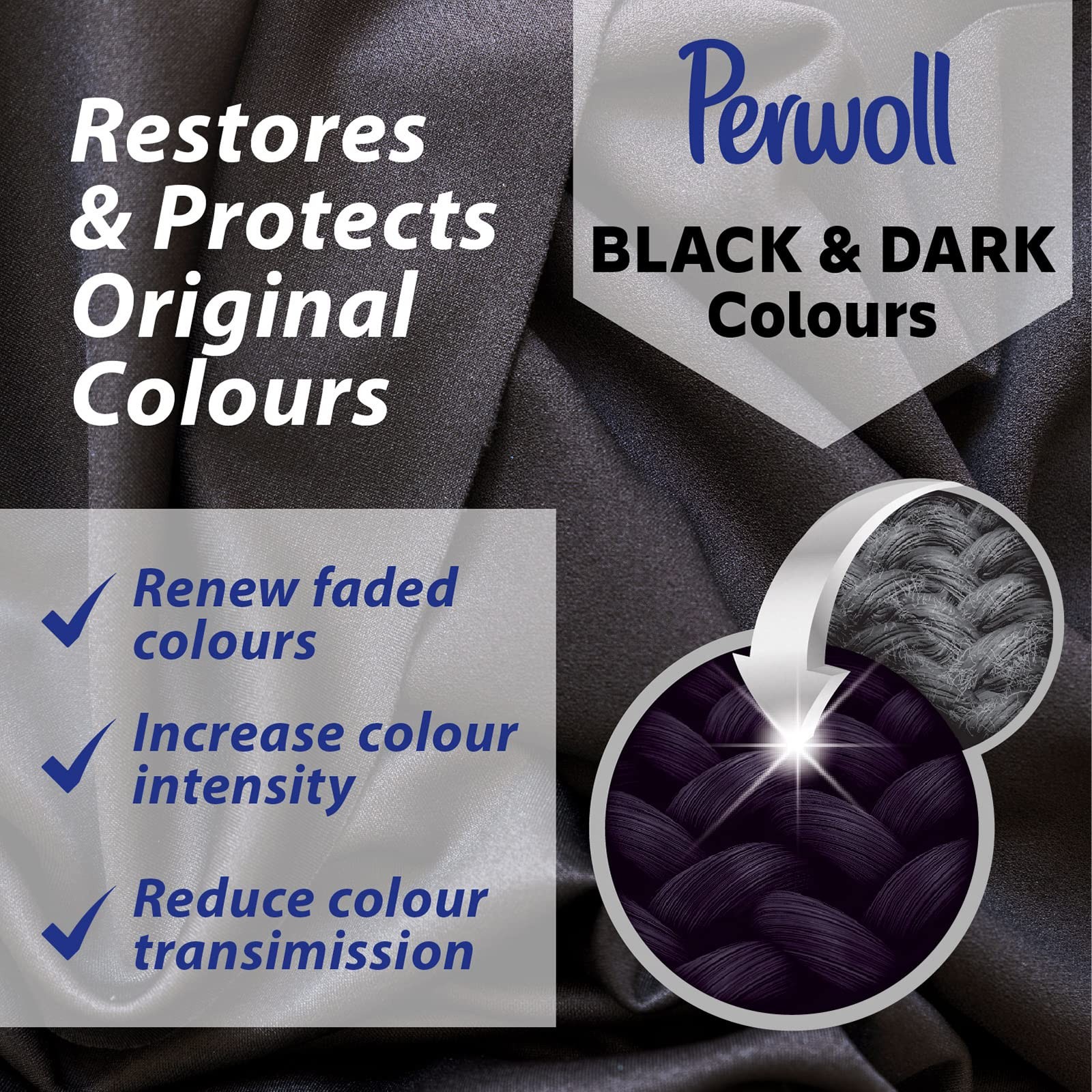 Share Liquid Detergent Renew Repair Black Darks 24 Loads 1.4L Perwoll