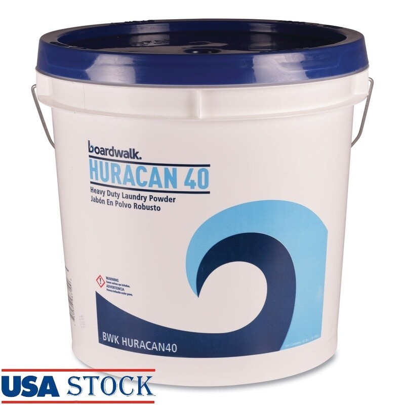 Low Suds Laundry Detergent Powder Fresh Lemon Scent 40 lb Pail Heavy-Duty New