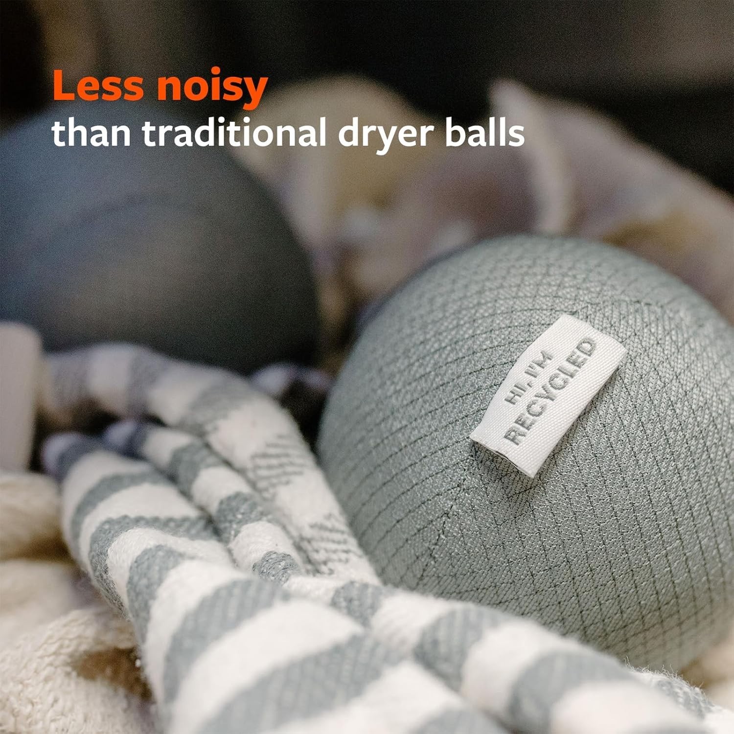 Set of 3 Anti-Static Dryer Balls – Quiet, Hypoallergenic Laundry Essential