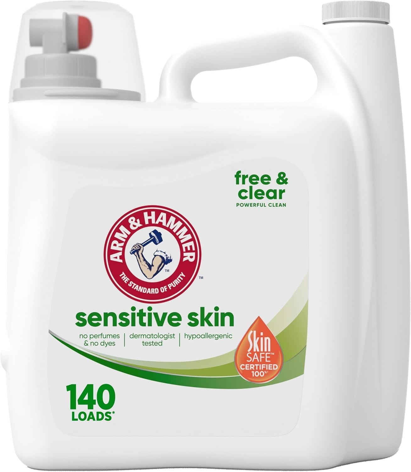 Sensitive Liquid Laundry Detergent – Free & Clear – 140 fl oz