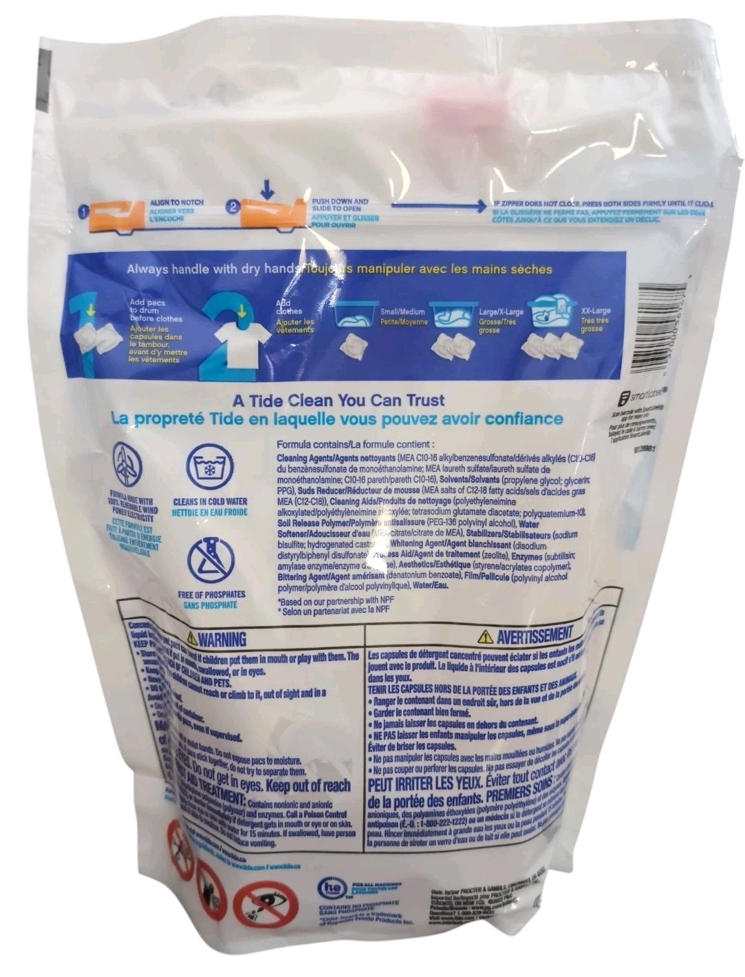TIDE + DOWNY Free Pods Laundry Detergent Soap 26 Pacs Sensitive Skin No Perfumes