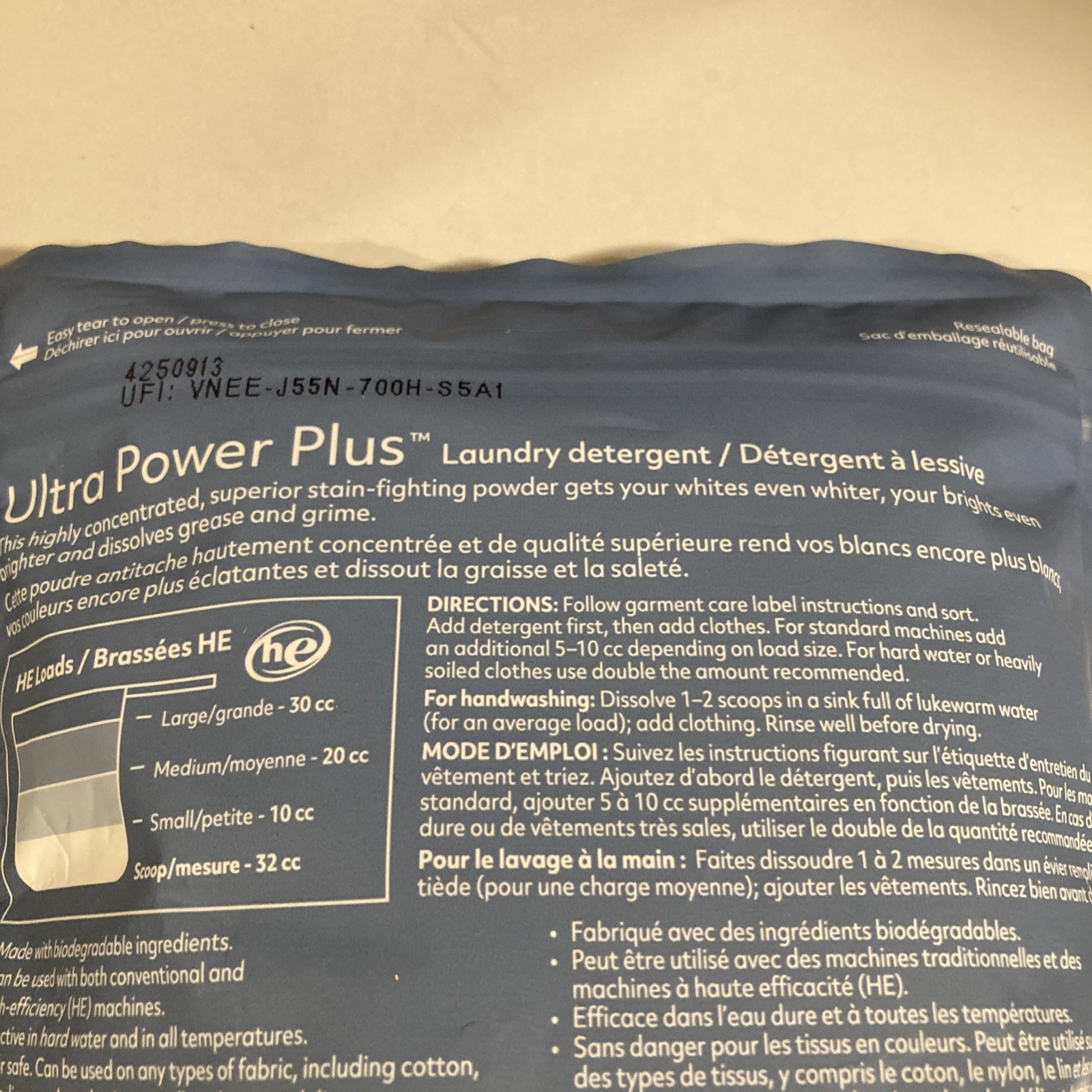 Norwex Ultra Power Plus Laundry Detergent 2.2 Lb 100 HE Loads+Stain Remover 12oz