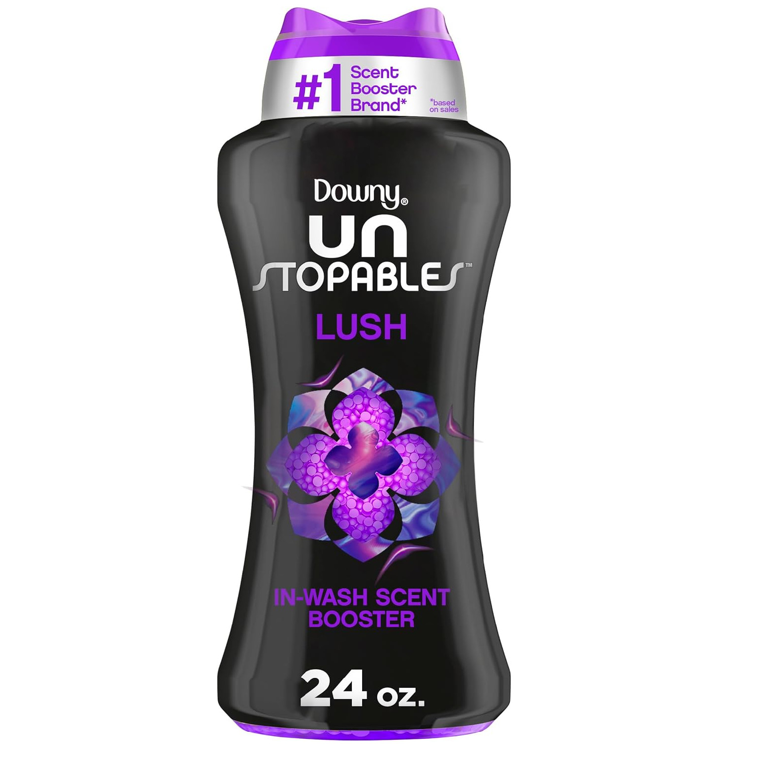 Downy Unstopables In Wash Scent Booster Beads, Lush Scent, 24 oz, Laundry Beads