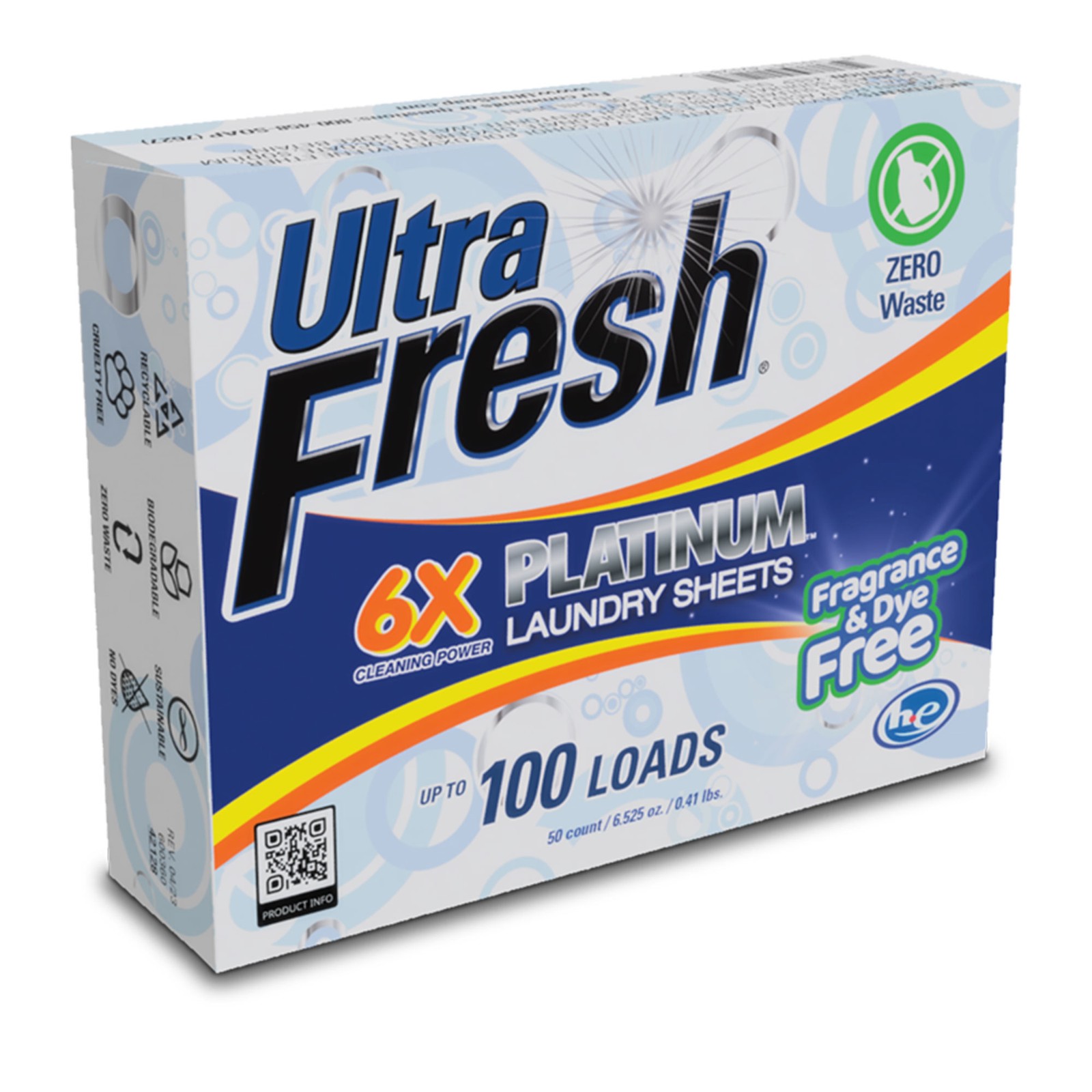 Ultra Fresh 6X Platinum 5 Gal Laundry Detergent & Platinum 6X Laundry Sheets