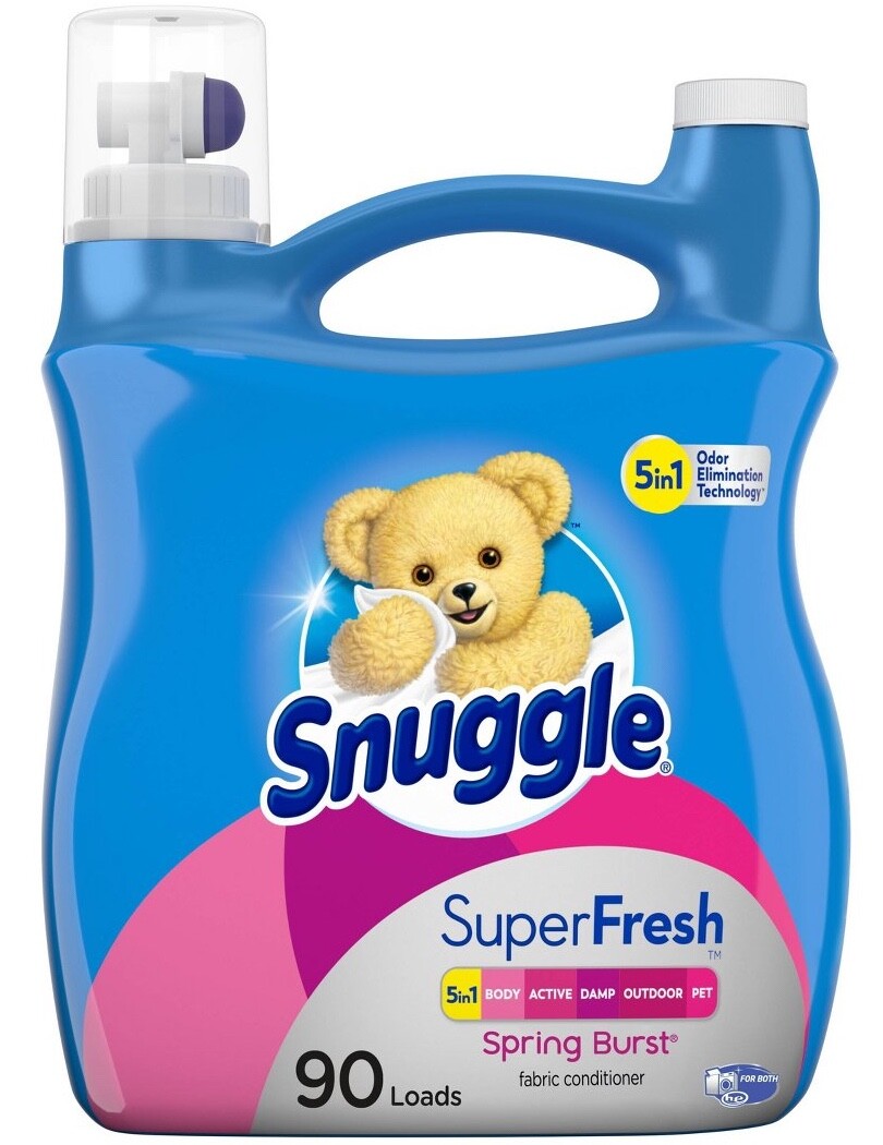 Snuggle SuperFresh Liquid Fabric Softener, Spring Burst, 95 Fluid Ounces