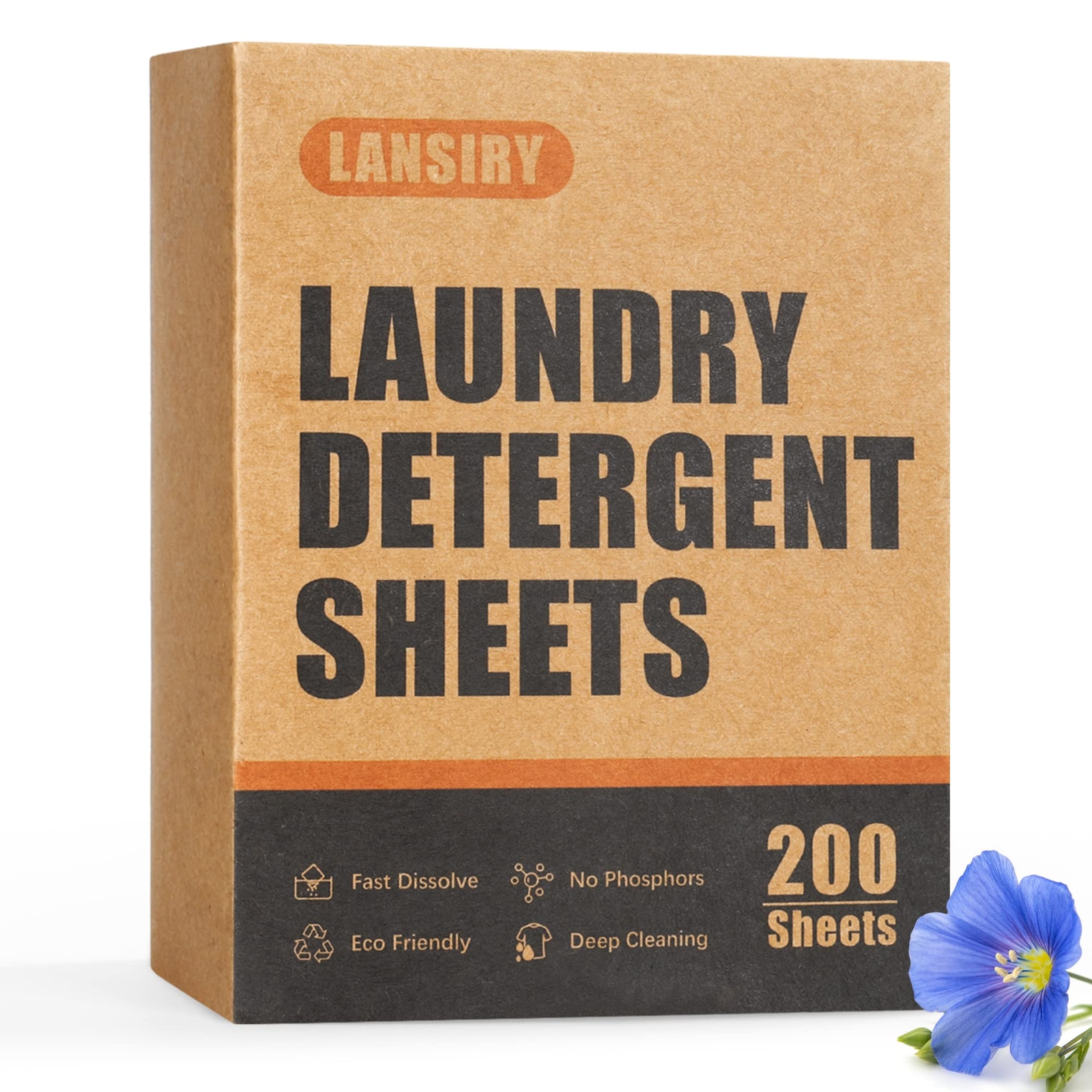 Laundry Detergent Sheets 200 Sheets Fresh Linen Scent Washing Detergent Strips