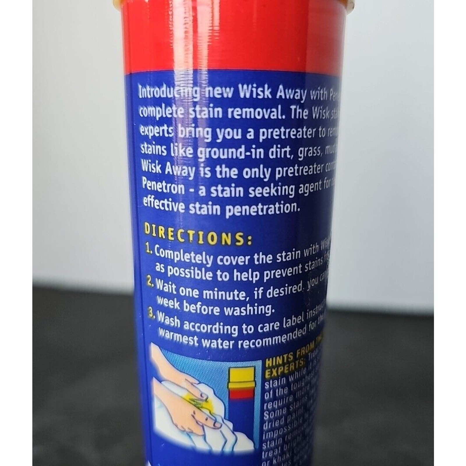 Wisk Away Laundry Stain Remover Pre Treatment Penetron Discontinued Stick VTG
