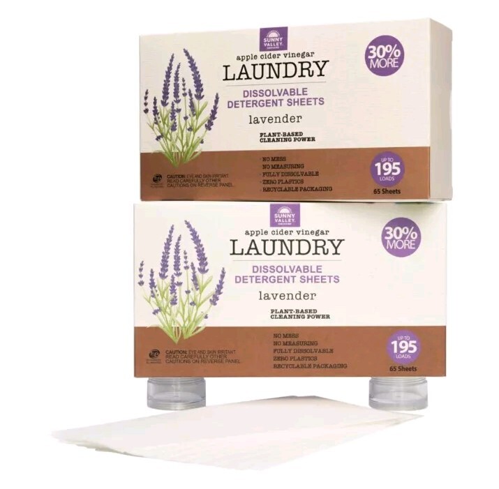 Sunny Valley Orchard Set – 2 Boxes of dissolvable laundry sheets Up to 300 Loads