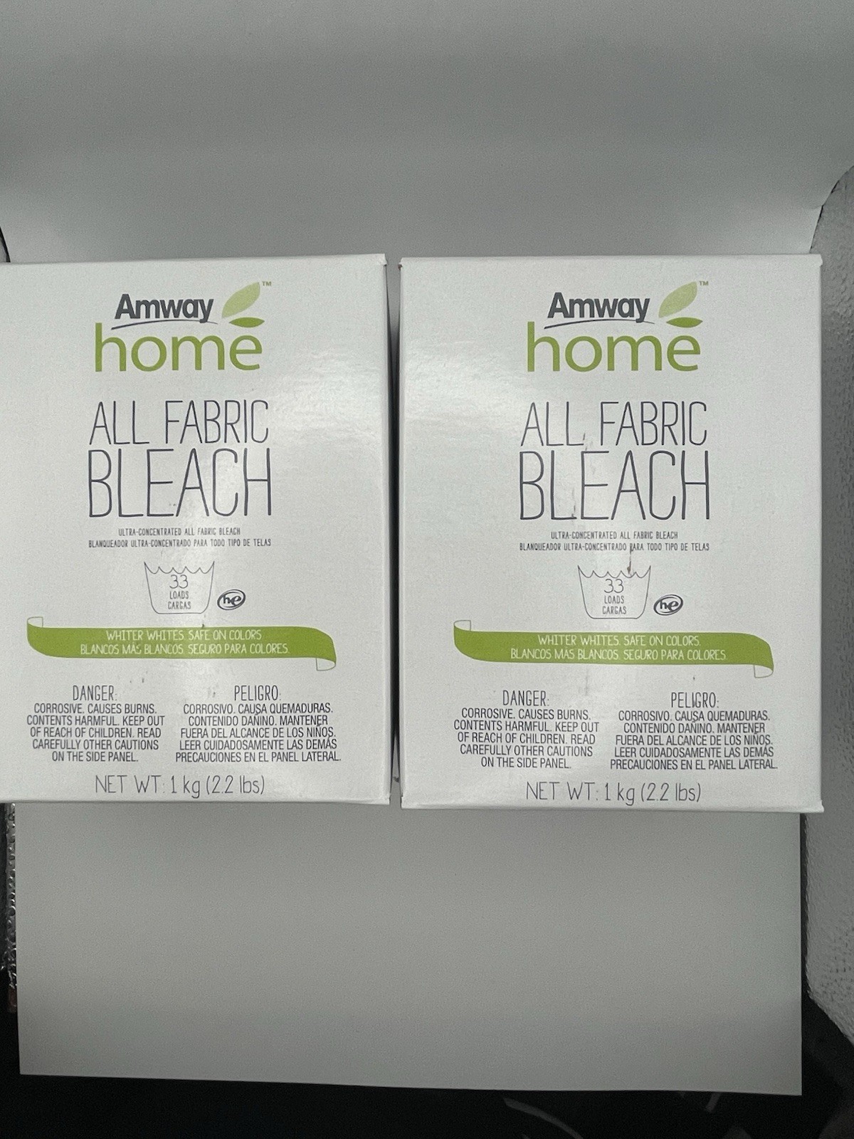 Amway Home All Fabric Bleach (1 KG -2.2lbs) Free Shipping NEW (2 Pack)