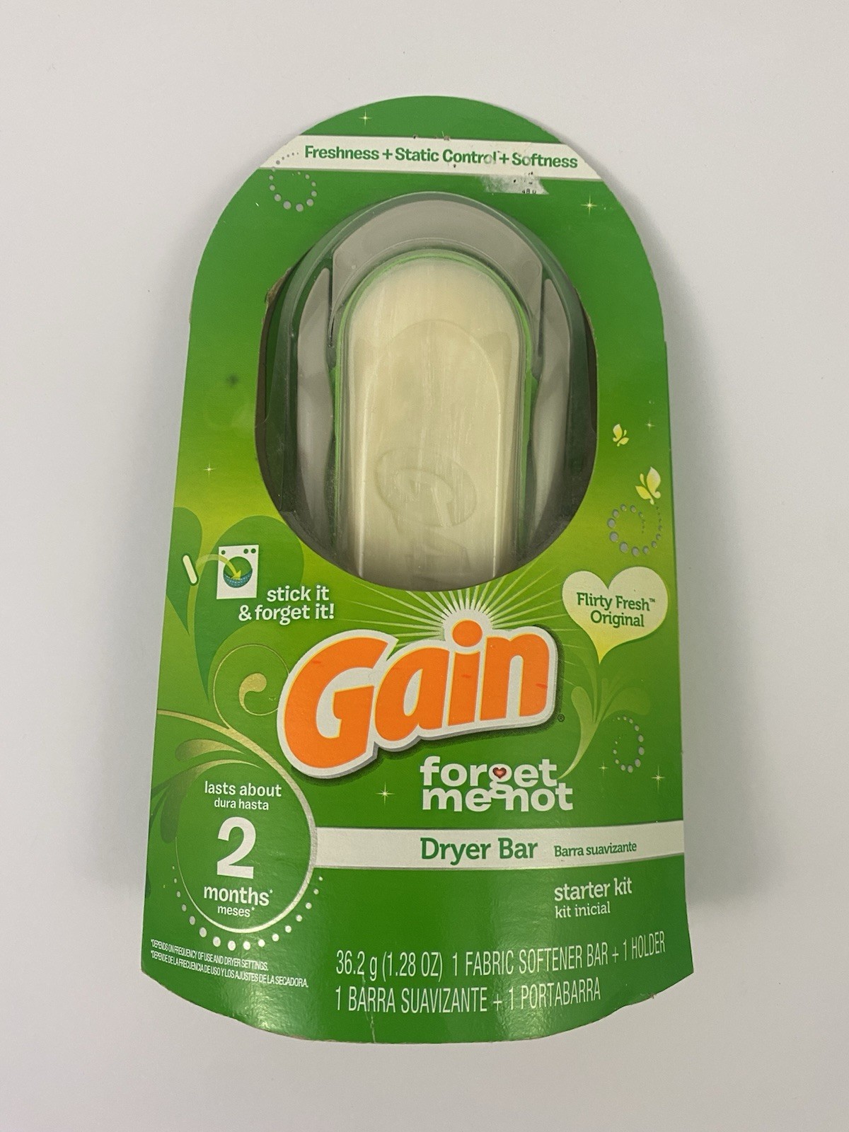 New Gain Forget Me Not Dryer Bar Flirty Fresh Starter Kit 2 Months