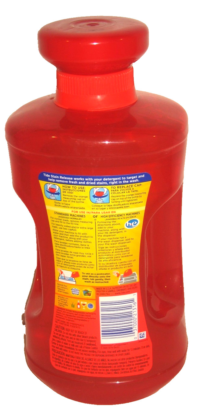 NOS Discontinued! TIDE STAIN RELEASE In-Wash Booster or Pre-Treat XL 68FL OZ