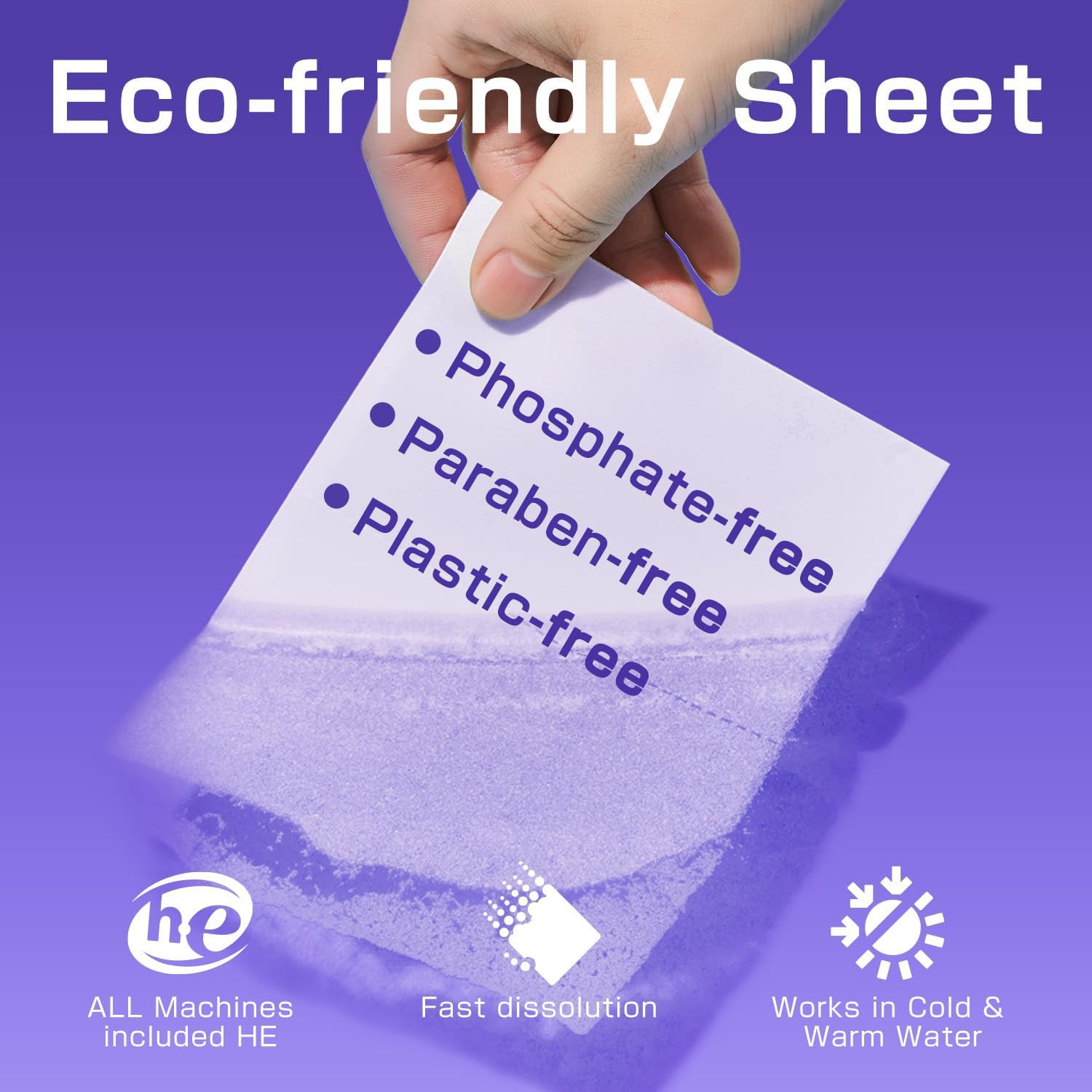 Lavender Laundry Detergent Sheets, 240 Loads – Eco-Friendly, Plant-Based, Hypoal