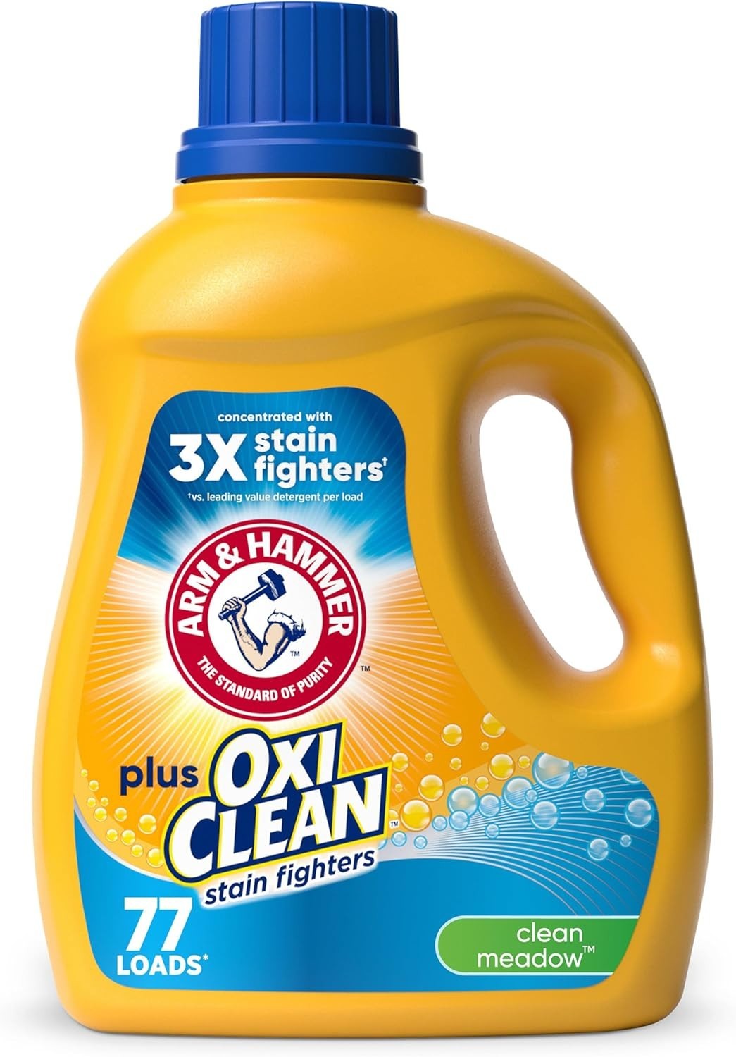 Powerful OxiClean Liquid Laundry Detergent – 100.5 fl oz, 77 Loads of Freshness