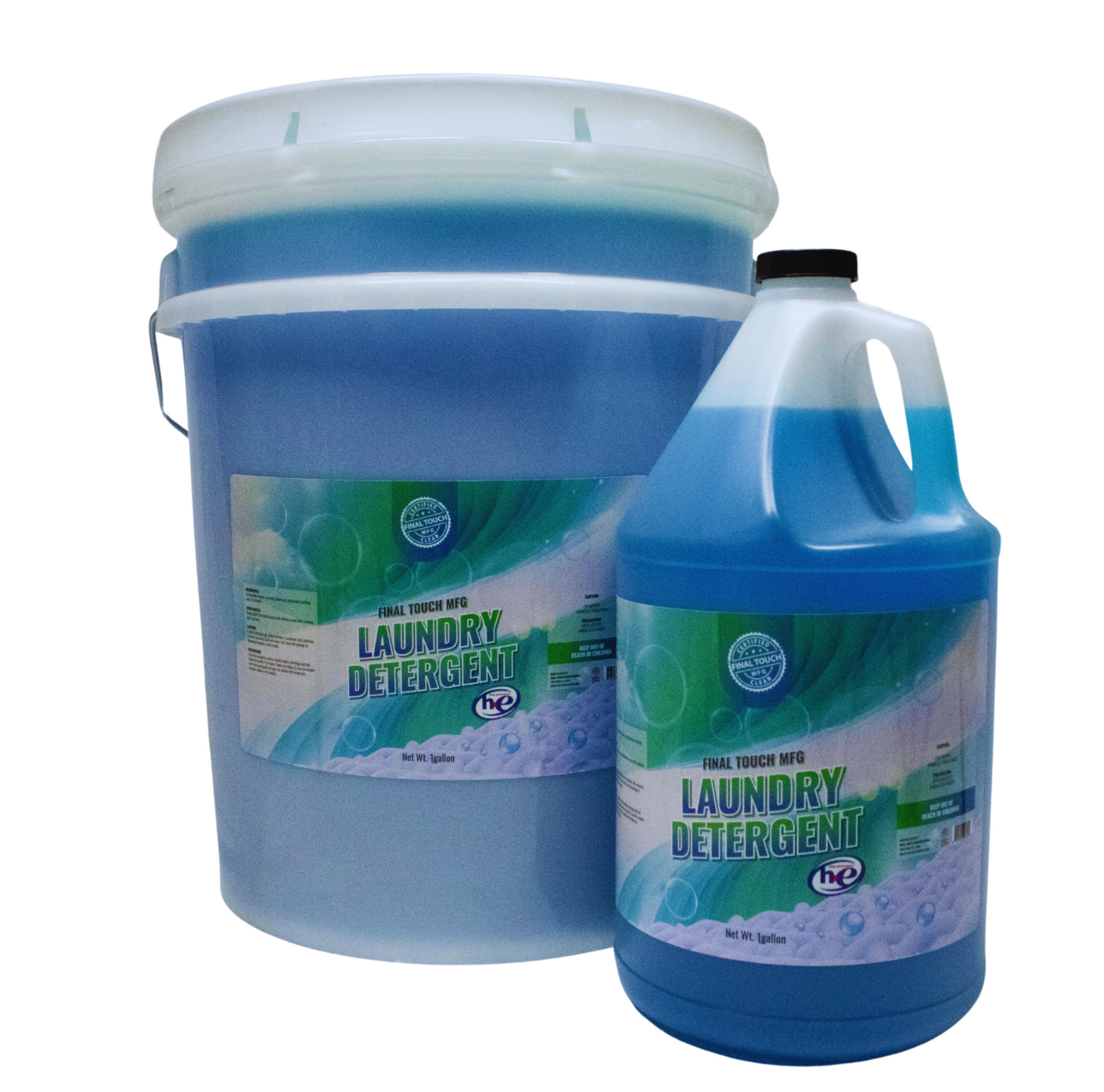 5 Gal Laundry Detergent Bucket, Up to 640 Loads, Original Blue Liquid, HE