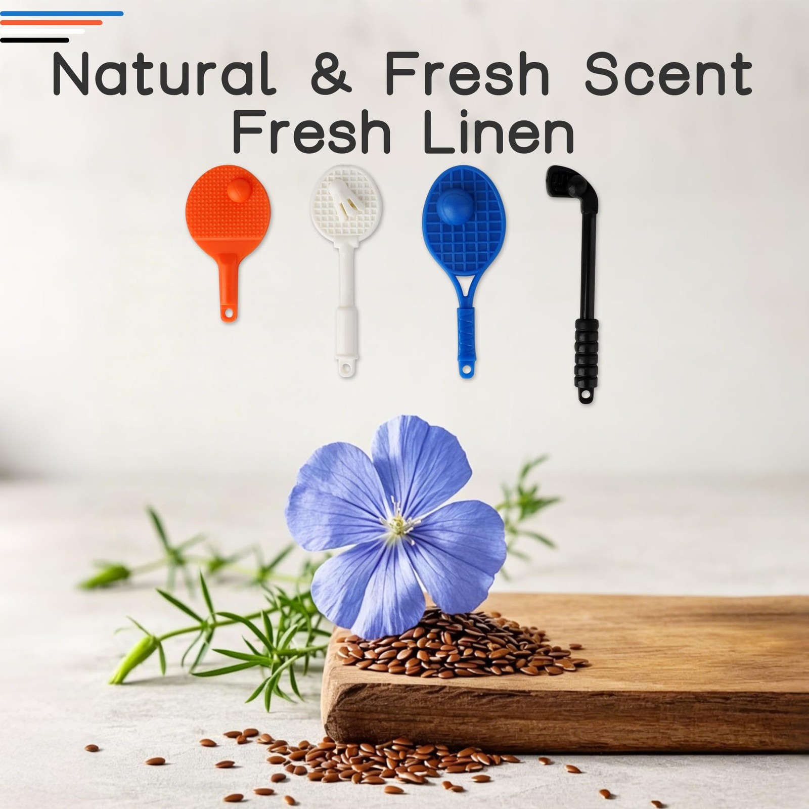Sneaker Deodorizer Racquets with Fresh Linen Scent 8 Packs, Air Fresheners fo…