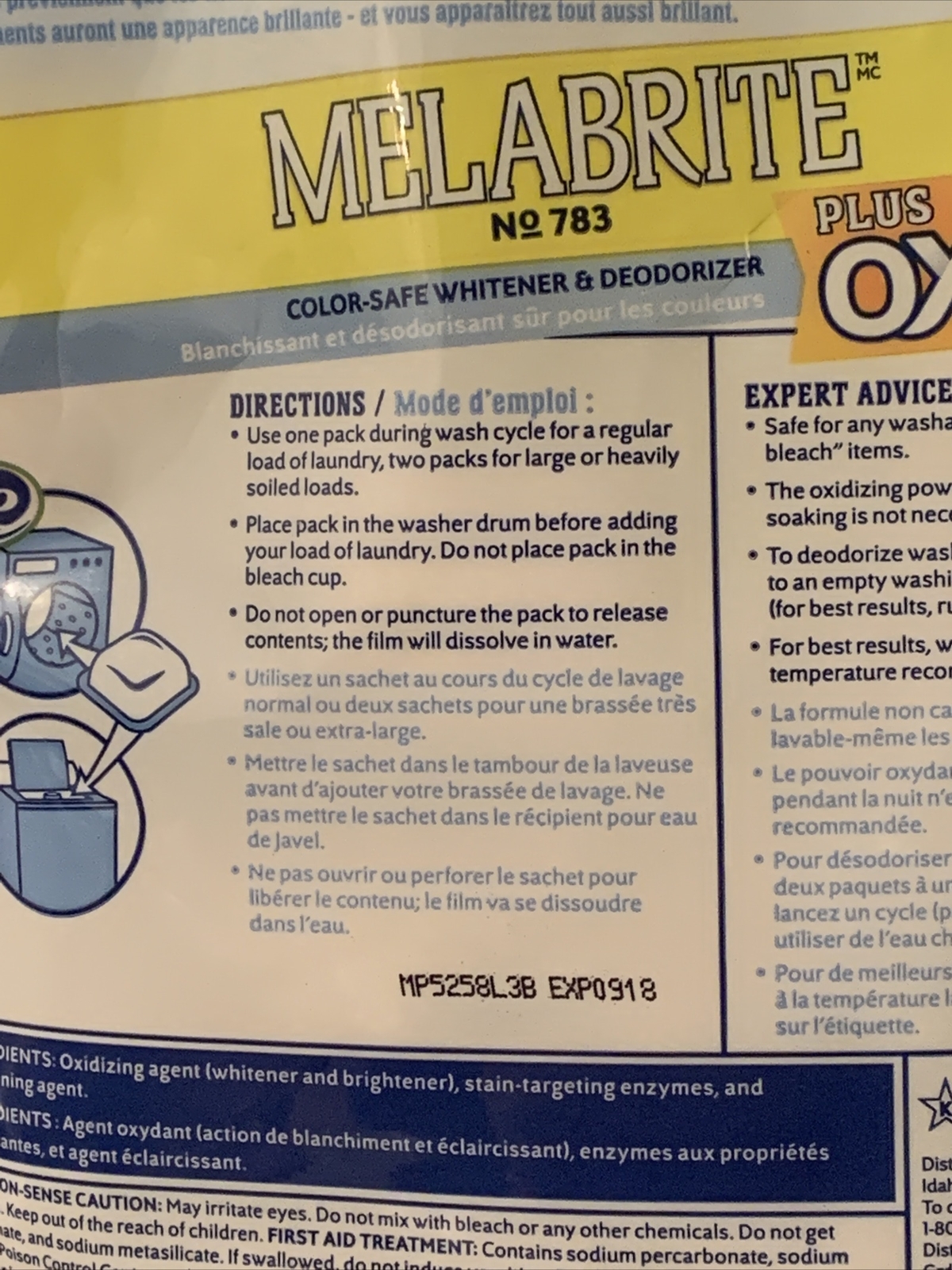Ecosense Melabrite No.783 Laundry Whitener & Deoderizer