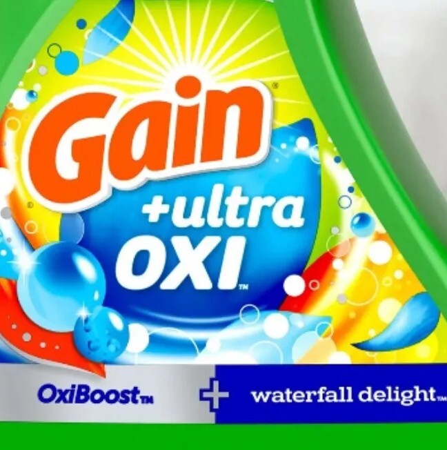 🆕️ GAIN (2-PACK) 8 Oz Bottles 2-IN-1 ●WATERFALL DELIGHT● +OxiBoost Detergent🫧.