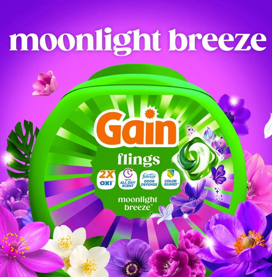 [FASH SALE] Gain Flings Laundry Detergent Pacs Moonlight Breeze 102 Ct 2 Pack